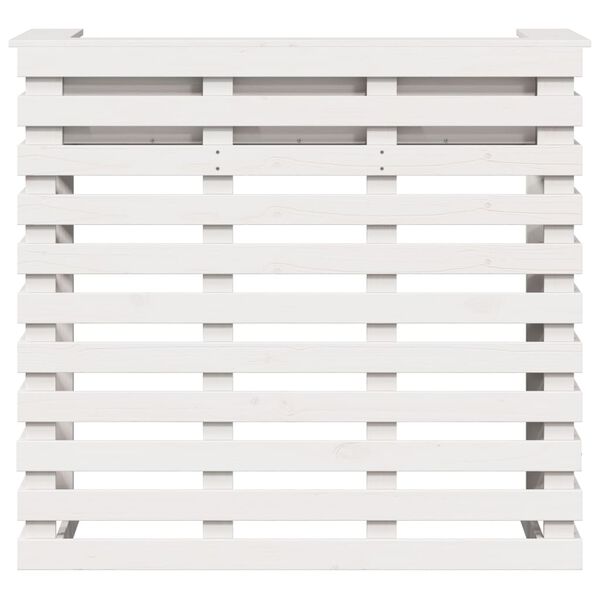 vidaXL Gartenbar Wei&szlig; 113,5x50x103 cm Massivholz Kiefer