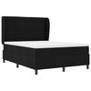 vidaXL Boxspringbett mit Matratze Schwarz 140 x 200 cm Stoff