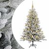 vidaXL K&uuml;nstlicher Weihnachtsbaum mit Weihnachtskugel 120 cm 150 LEDs