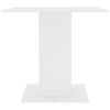 vidaXL Esstisch Weiß 80x80x75 cm Holzwerkstoff