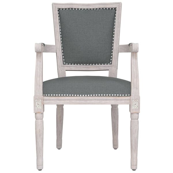 vidaXL Esszimmerstuhl Dunkelgrau Stoff