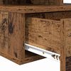 vidaXL Schwebender Nachttisch Altholz 40 x 31 x 28 cm Holzwerkstoff