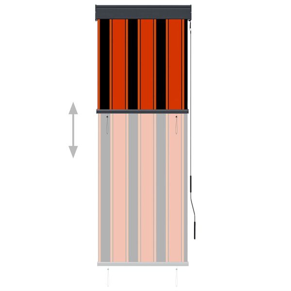 vidaXL Außenrollo 60 x 250 cm Orange und Braun