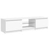 vidaXL TV-Schrank mit LED-Leuchten Wei&szlig; 140x40x36 cm