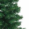 vidaXL Eckiger k&uuml;nstlicher Weihnachtsbaum Gr&uuml;n 150 cm PVC und Metall