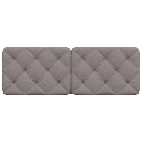 vidaXL Kopfteil-Kissen Taupe 140 cm Stoff