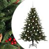 vidaXL K&uuml;nstlicher Weihnachtsbaum mit Weihnachtskugel 120 cm 150 LEDs