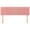 vidaXL Kopfteile 2 Stk. Rosa 72x5x78/88 cm Samt