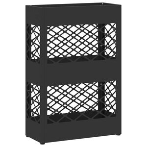 vidaXL Regenschirmst&auml;nder Schwarz 28 x 12 x 41 cm Stahl