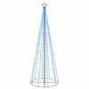 vidaXL LED-Weihnachtsbaum Kegelform Blau 310 LEDs 100x300 cm