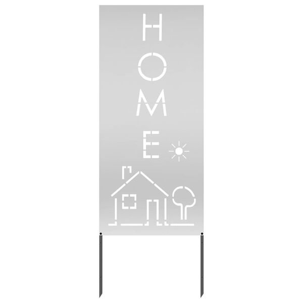 vidaXL Garten Sichtschutz-Leinwand Silber 50 x 140 cm Verzinkter Stahl