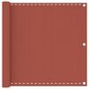 vidaXL Balkon-Sichtschutz Terracotta-Rot 90x600 cm HDPE