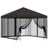vidaXL Garten Pavillon mit Seitenw&auml;nden 3 x 3 m Anthrazit
