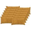 vidaXL Kissenbezug 12 stk. HOUTEN Gelb 40 x 80 cm Mikrofaser Fleece