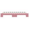 vidaXL Tagesbett Ausziehbar Rosa 80x200 cm Samt