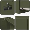 vidaXL Aktenschrank mit Schubladen 2 pcs Olive Gr&uuml;n 44 x 50 x 139 cm