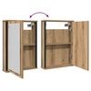 vidaXL Bad-Spiegelschrank Artisan-Eiche 42x12x60 cm Holzwerkstoff