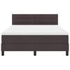 vidaXL Boxspringbett mit Matratze Dunkelbraun 160 x 200 cm Stoff