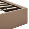 vidaXL Stauraumbett Hydraulisch Cappuccino-Braun Kunstleder 120&times;200 cm