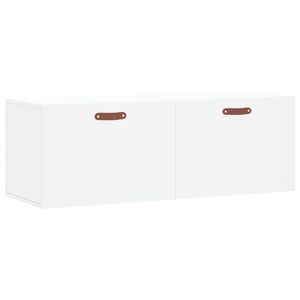 vidaXL Wandschrank Wei&szlig; 100x36,5x35 cm Holzwerkstoff