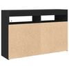 vidaXL Sideboard Schwarz 116 x 30 x 75 cm Holzwerkstoff