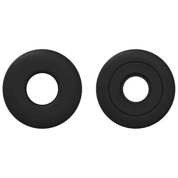 vidaXL Fu&szlig;balltischlager f&uuml;r 5 x 5 x 2.8 cm Stangen 10 pcs Schwarz