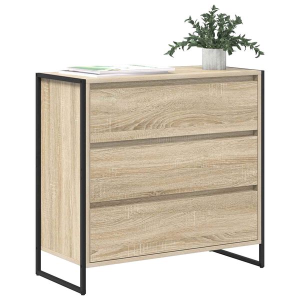 vidaXL Sideboard mit Schubladen Sonoma 79 x 36 x 75.5 cm Holzwerkstoff