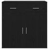 vidaXL Sideboard Schwarz Eichen-Optik 78 x 38 x 80 cm Holzwerkstoff