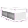 vidaXL Boxspringbett mit Matratze Hellgrau 90x200 cm Stoff