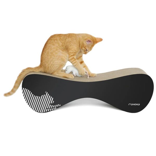 MyKotty Katzen-Kratzm&ouml;bel VIGO 71 x 25 x 21 cm Schwarz 3086