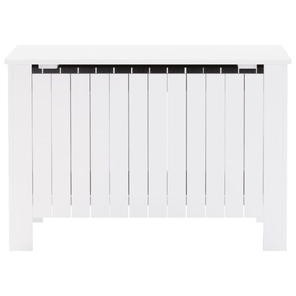 vidaXL Truhe mit Deckel RANA Wei&szlig; 80x49x54 cm Massivholz Kiefer