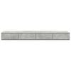 vidaXL Bettschubladen Beton Grau 140 x 36,5 x 16,5 cm Holzwerkstoff