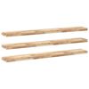 vidaXL Schweberegale 3 Stk. 160x20x4 cm Massivholz Akazie Unbehandelt