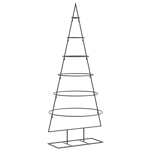 vidaXL Metall-Weihnachtsbaum f&uuml;r Dekorationen Schwarz 150 cm