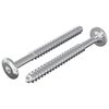 vidaXL Holzschrauben 2 stk. Silber M6 x 70 mm Stahl