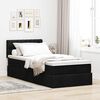 vidaXL Ottoman-Bett mit Matratze Schwarz 80x200 cm Stoff