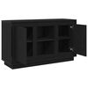 vidaXL Sideboard Schwarz Eichen-Optik 102 x 35 x 60 cm Holzwerkstoff