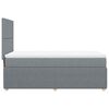vidaXL Boxspringbett mit Matratze Hellgrau 80x200 cm Stoff