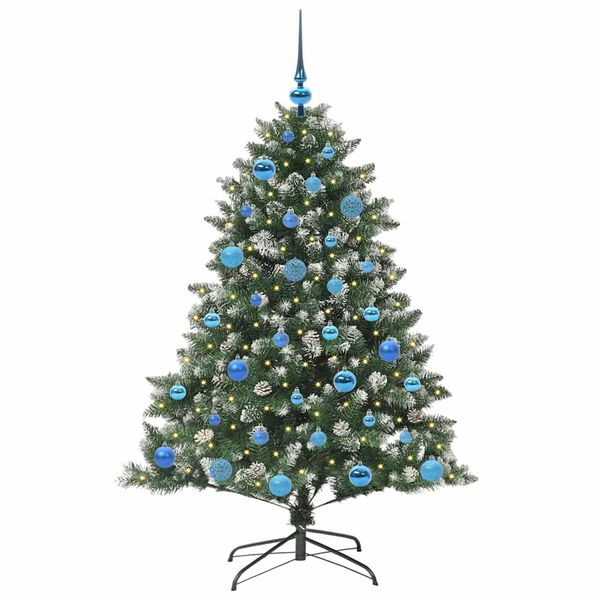 vidaXL Künstlicher Weihnachtsbaum mit 150 LEDs Grün 105 x 105 x 150 cm