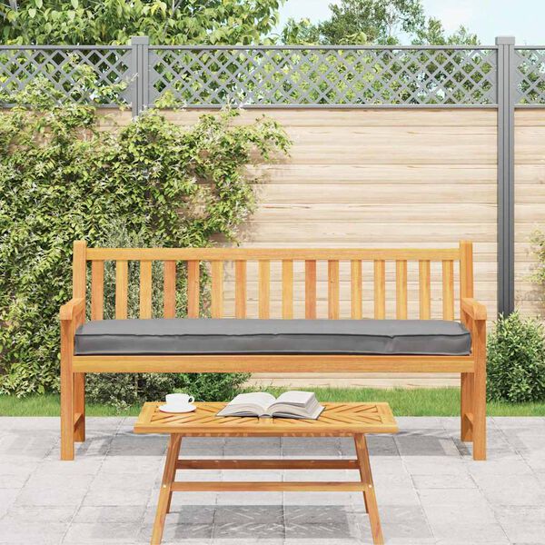 vidaXL Pallet Kissen Set 2 pcs Grau 180 x 40 x 8 cm 100% Polyester