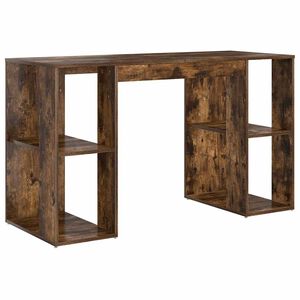 vidaXL Schreibtisch Ger&auml;ucherte Eiche 130 x 50,5 x 75 cm Holzwerkstoff