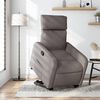 vidaXL Relaxsessel mit Aufstehhilfe Taupe Stoff