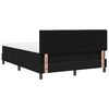 vidaXL Boxspringbett mit Matratze Schwarz 160 x 200 cm Stoff