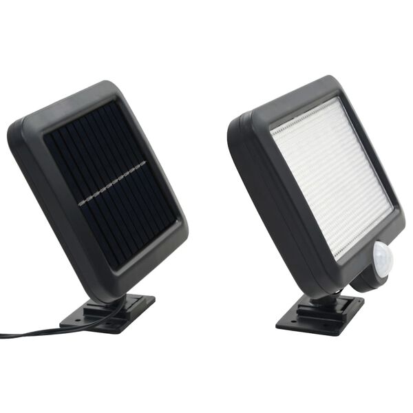 vidaXL Solarleuchte mit Bewegungsmelder LED Wei&szlig;