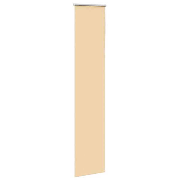 vidaXL Verdunkelungsrollo Beige 45x210cm Stoffbreite 40,7 cm Polyester