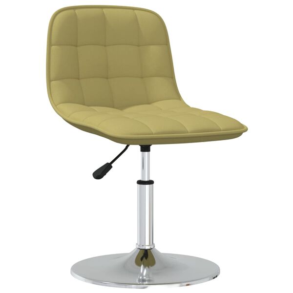 vidaXL Esszimmerst&uuml;hle 2 Stk. Drehbar Gr&uuml;n Stoff