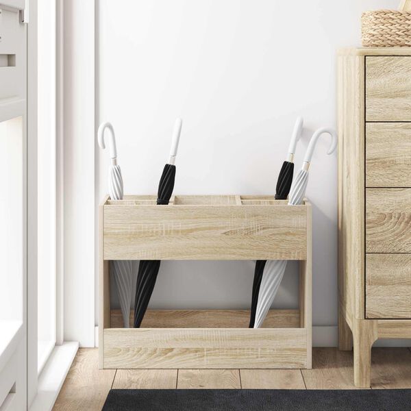 vidaXL Sonnenschirmhalter Sonoma-Eiche 65 x 24 x 50 cm Holzwerkstoff