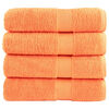 vidaXL Premium-Duscht&uuml;cher SOLUND 4 Stk. Orange 70x140 cm 600 g/m&sup2;