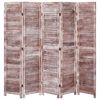 vidaXL 5-tlg. Raumteiler Braun 175&times;165 cm Holz