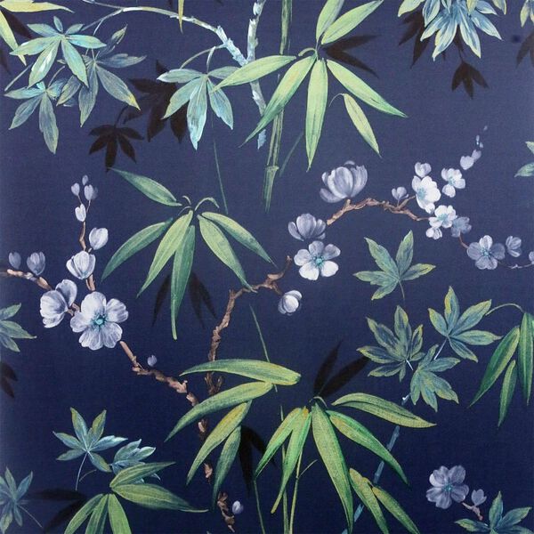 DUTCH WALLCOVERINGS Tapete Jasmine Garden Blau
